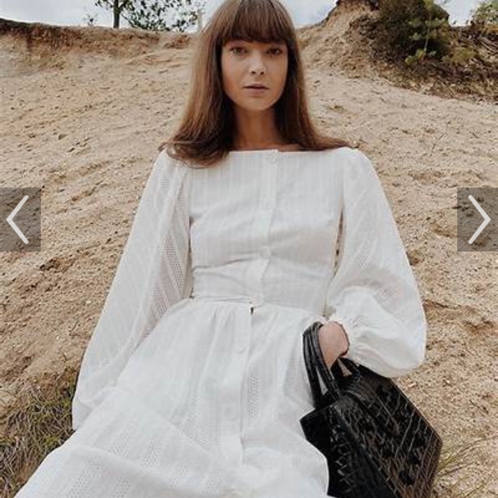 Poustovit white cotton dress - Picture 7 of 7